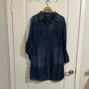 Merona Denim Blue Shirt Dress